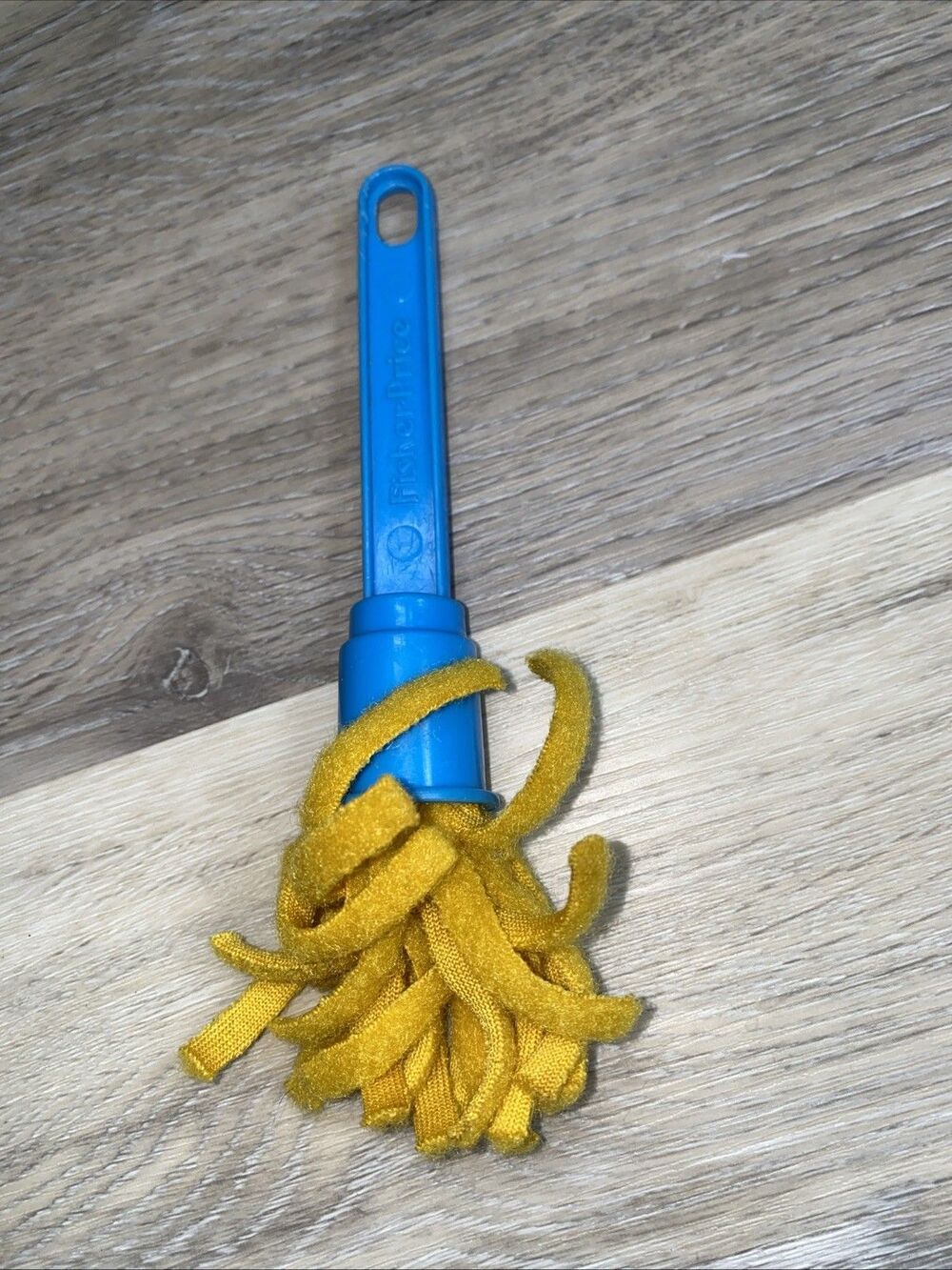 Fisher Price Fun With Food Blue Handle Pot Scrubber Vintage